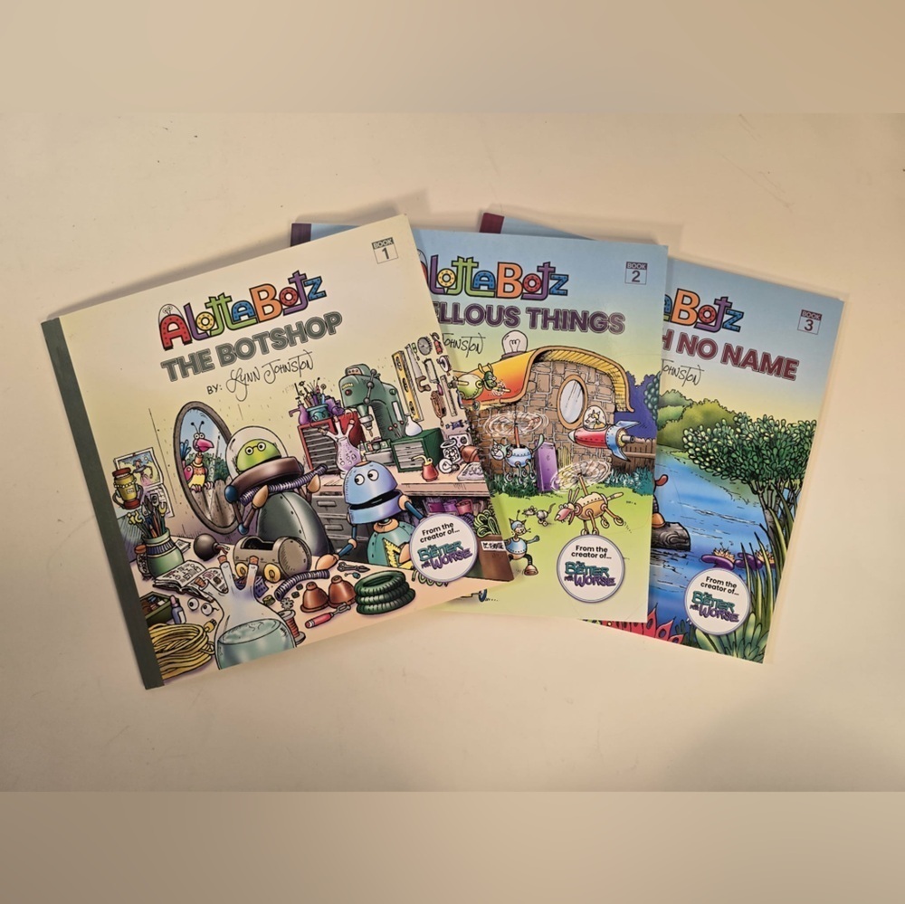 Alottabotz book lot of 3 by Lynn Johnstone